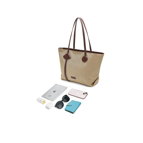 天美意2025秋新款商场同款托特包大容量百搭女单肩包X3147CX5