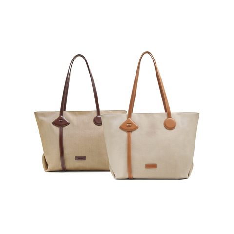 天美意2025秋新款商场同款托特包大容量百搭女单肩包X3147CX5