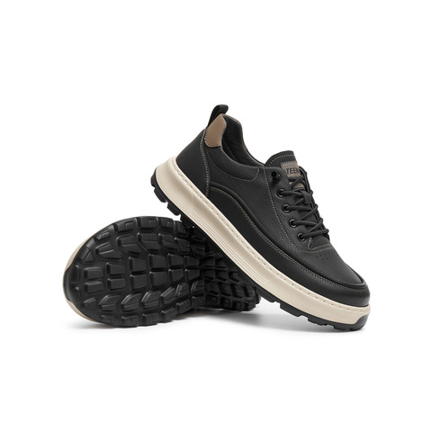 天美意2025秋新款商场同款休闲系带厚底户外男工装鞋3VL01CM5