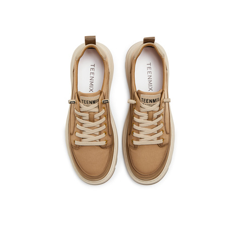 天美意2025秋新款商场同款户外休闲百搭系带工装男布鞋3VP01CM5