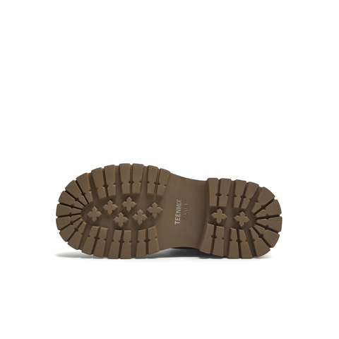 天美意2025冬新款复古厚底英伦风西部靴堆堆靴女骑士靴KXZ09DS5