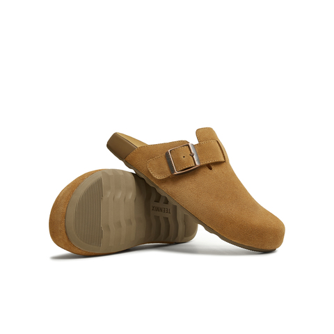 天美意2025秋新款百搭平底一脚蹬舒适男女同款勃肯鞋KK061CH5