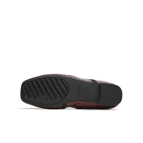 天美意2025秋新款芭蕾法式交叉带纯色复古女玛丽珍鞋KM080CQ5