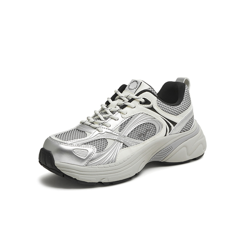 天美意2025秋新款商场同款休闲系带厚底百搭女老爹鞋CEH20CM5