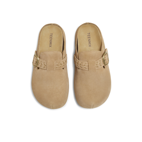 天美意2025秋新款商场同款休闲包头拖懒人半拖女拖鞋BL561CH5