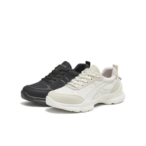 天美意2025秋新款商场同款休闲百搭纯色厚底女健步鞋BK932CM5