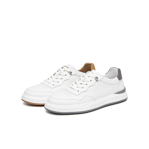 天美意2025秋新款商场同款免系带简约舒适男休闲板鞋3WA01CM5