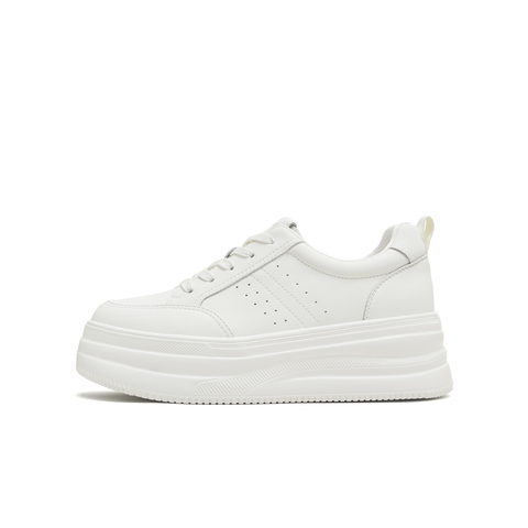 天美意2025秋新款商场同款简约舒适小白鞋休闲鞋女板鞋BL392CM5