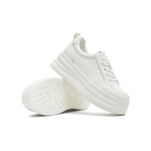 天美意2025秋新款商场同款简约舒适小白鞋休闲鞋女板鞋BL392CM5