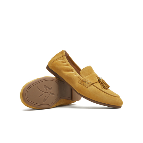 天美意2025秋新款商场同款休闲百搭纯色复古女乐福鞋BL901CA5