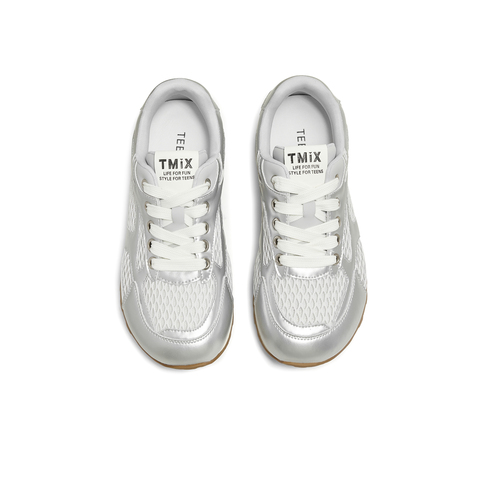 天美意2025秋新款商场同款网面拼接阿甘德训鞋女休闲鞋BL881CM5