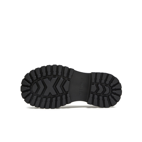 天美意2025秋新款商场同款学院复古英伦风乐福鞋女单鞋CPF36CM5