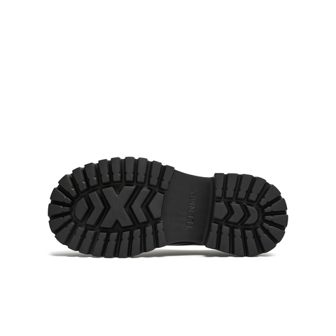 天美意2025秋新款商场同款学院复古英伦风乐福鞋女单鞋CPF36CM5