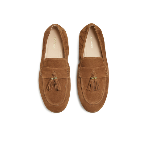 天美意2025秋新款商场同款休闲百搭纯色复古女乐福鞋BL901CA5