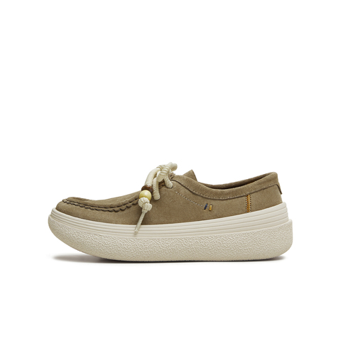 天美意2025秋新款休闲百搭厚底系带纯色百搭女袋鼠鞋KK055CM5