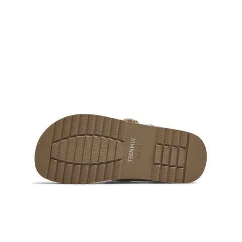 天美意2025秋新款商场同款纯色百搭复古半拖女勃肯鞋BJ553CM5