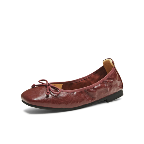 天美意2025秋新款法式复古浅口通勤休闲女玛丽珍鞋KQ021CQ5