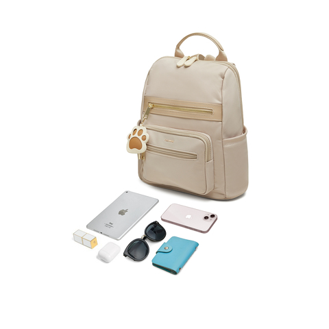 天美意2025秋新款商场同款纯色百搭休闲外出女双肩包X3176CX5