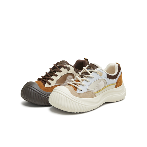 天美意2025秋新款商场同款休闲系带厚底女户外运动单鞋CF320CM5