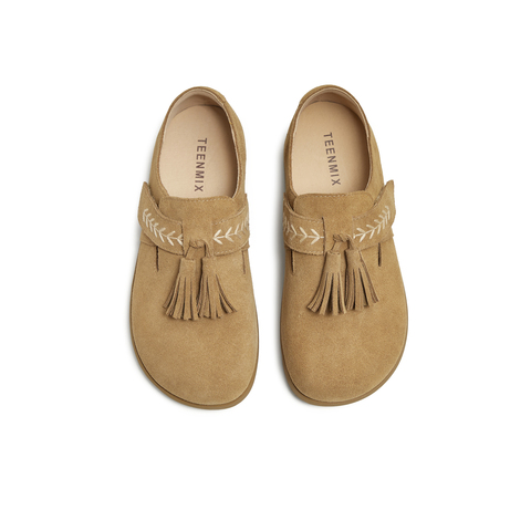 天美意2025秋新款商场同款纯色百搭休闲平底女勃肯鞋BL801CA5