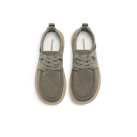 天美意2025夏新款商场同款复古百搭慵懒外穿男勃肯鞋WAA01BM5