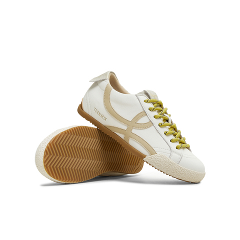 天美意2025秋新款休闲系带复古百搭拼色潮流运动女板鞋KB097CM5