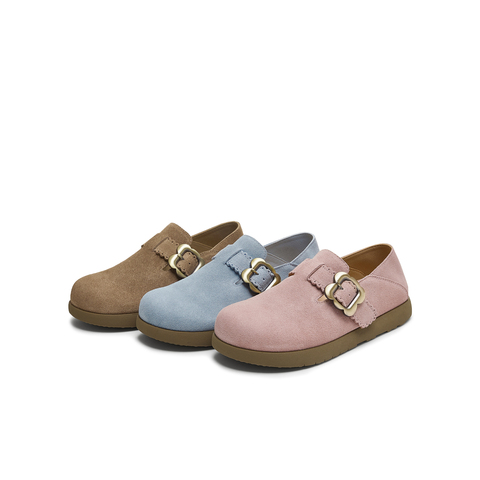 天美意2025秋新款休闲百搭纯色复古外穿半拖女勃肯鞋KK050CA5