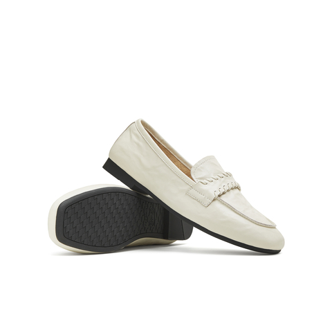 天美意2025秋新款商场同款纯色百搭优雅法式女乐福鞋BL861CA5