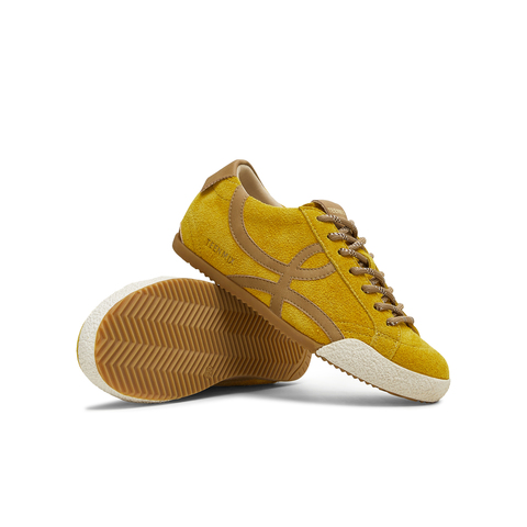 天美意2025秋新款休闲系带复古百搭拼色潮流运动女板鞋KB097CM5