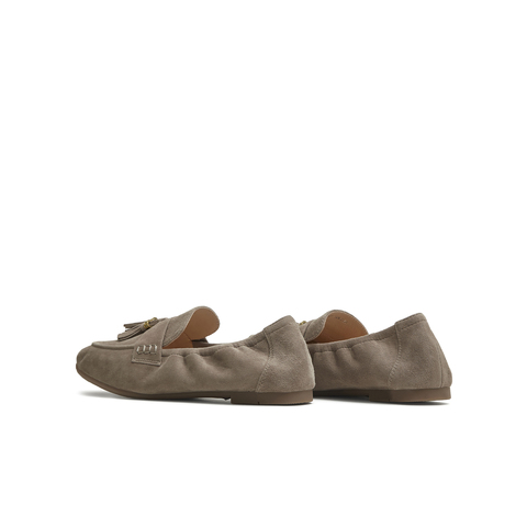 天美意2025秋新款商场同款休闲百搭纯色复古女乐福鞋BL901CA5