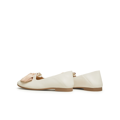 天美意2025秋新款商场同款平跟百搭复古甜美女浅口单鞋CRR29CQ5