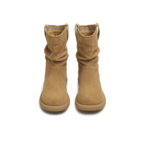 天美意2025冬新款商场同款休闲百搭靴子复古女时装靴BL751DZ5