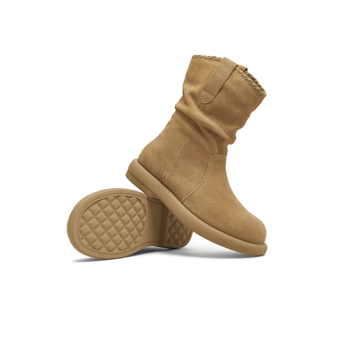 天美意2025冬新款商场同款休闲百搭靴子复古女时装靴BL751DZ5