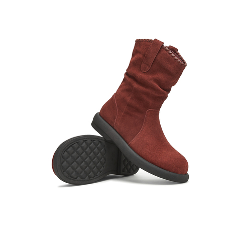 天美意2025冬新款商场同款休闲百搭靴子复古女时装靴BL751DZ5