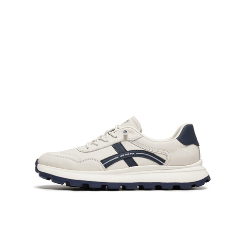 天美意2025秋新款商场同款厚底百搭户外复古男阿甘鞋WIA01CM5