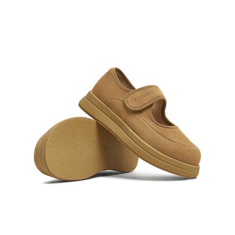 天美意2025秋新款厚底纯色百搭浅口时尚单鞋女玛丽珍鞋KQ030CM5