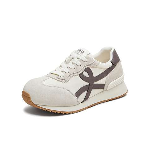 天美意2025秋新款复古百搭内增高阿甘德训鞋女休闲鞋KG114CM5