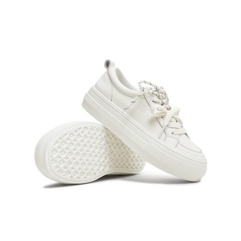 天美意2025秋新款厚底双鞋带时尚休闲鞋女板鞋KB095CM5