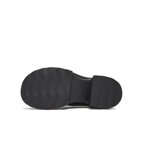 天美意2025秋新款商场同款厚底百搭纯色复古女乐福鞋BL851CA5