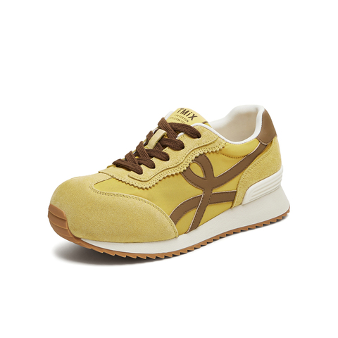 天美意2025秋新款复古百搭内增高阿甘德训鞋女休闲鞋KG114CM5