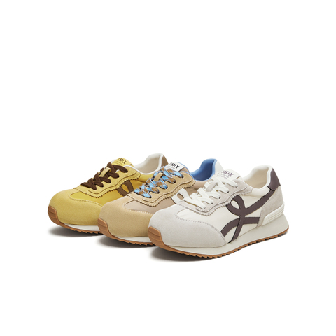 天美意2025秋新款复古百搭内增高阿甘德训鞋女休闲鞋KG114CM5