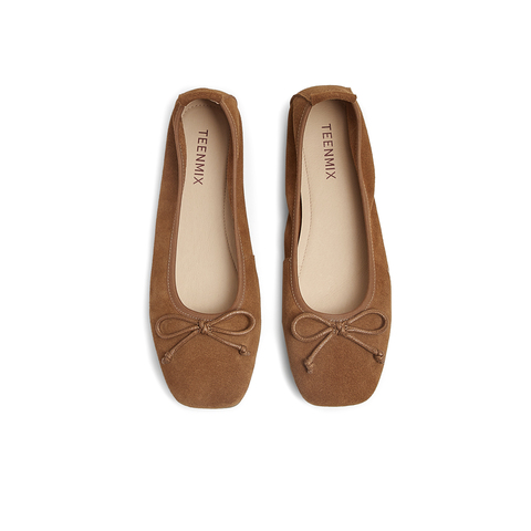 天美意2025秋新款法式复古浅口通勤休闲女玛丽珍鞋KQ021CQ5