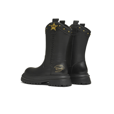 天美意2025冬新款商场同款玩具总动员联名潮流女西部靴BL631DZ5