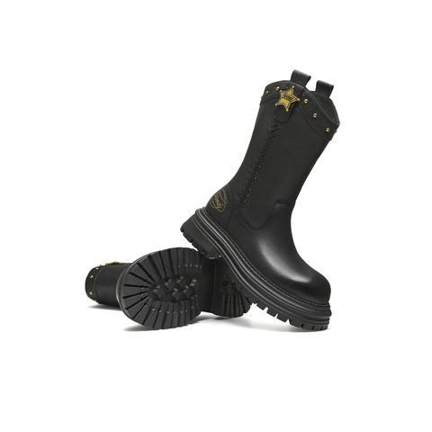 天美意2025冬新款商场同款玩具总动员联名潮流女西部靴BL631DZ5