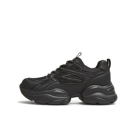 天美意2025秋新款厚底休闲系带百搭纯色潮流增高老爹鞋KD120CM5