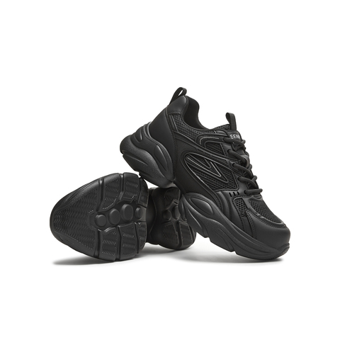 天美意2025秋新款厚底休闲系带百搭纯色潮流增高老爹鞋KD120CM5