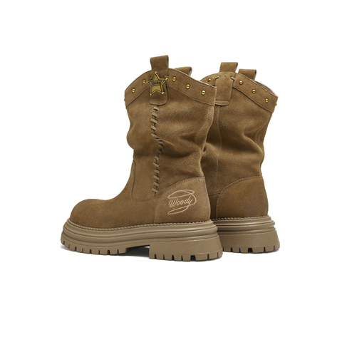 天美意2025冬新款商场同款玩具总动员联名潮流女西部靴BL631DZ5