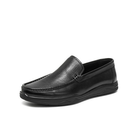 天美意2025秋新款商场同款复古一脚蹬上班男休闲皮鞋3WJ01CM5