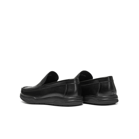 天美意2025秋新款商场同款复古一脚蹬上班男休闲皮鞋3WJ01CM5