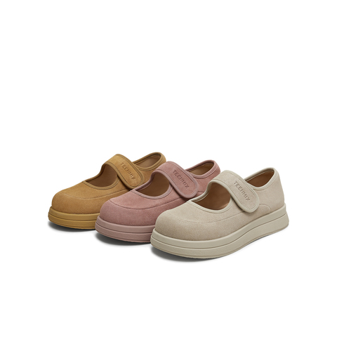 天美意2025秋新款厚底纯色百搭浅口时尚单鞋女玛丽珍鞋KQ030CM5